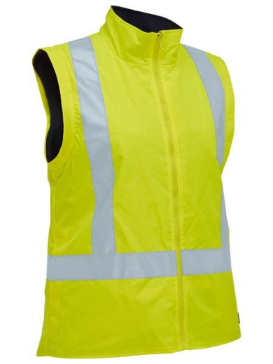 Picture of Bisley Womens Taped Hi Vis 5 In 1 Rain Jacket